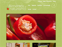 Tablet Screenshot of alimentosynaturismo.com.ar